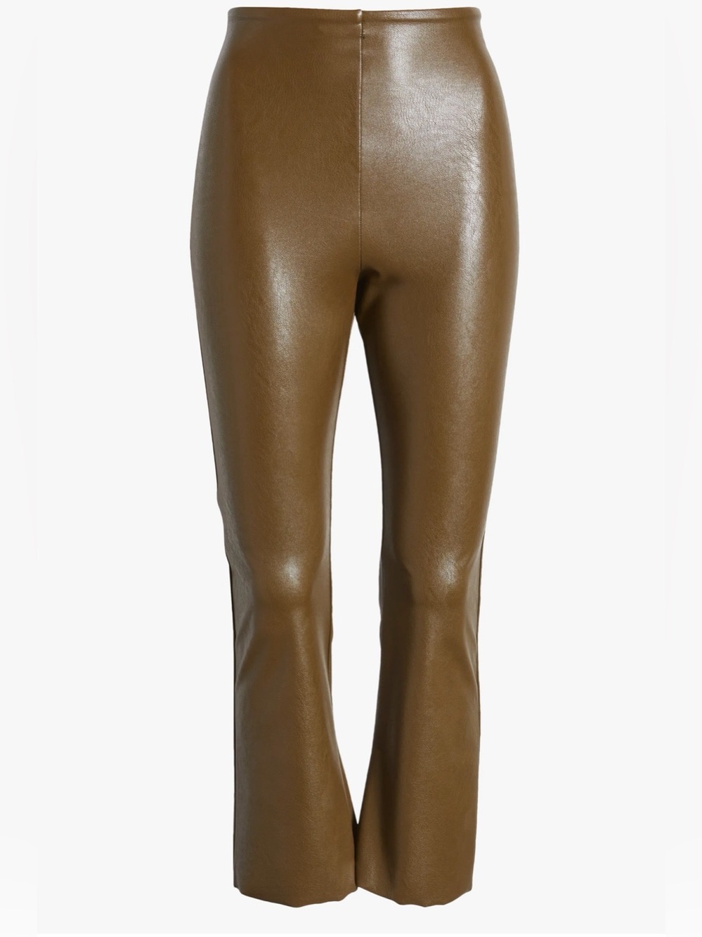 NWT COMANDO Faux Leather Flare Crop Pull-On Pants*